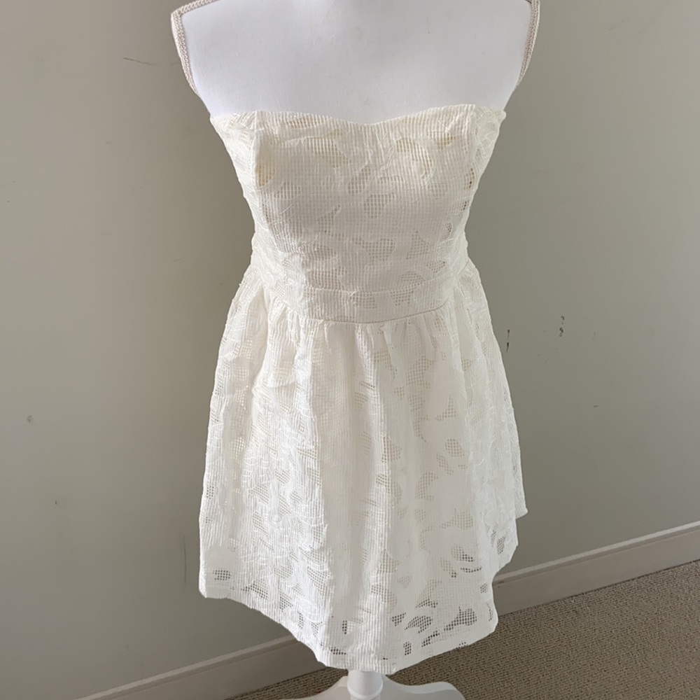 Express Strapless Lace Dress